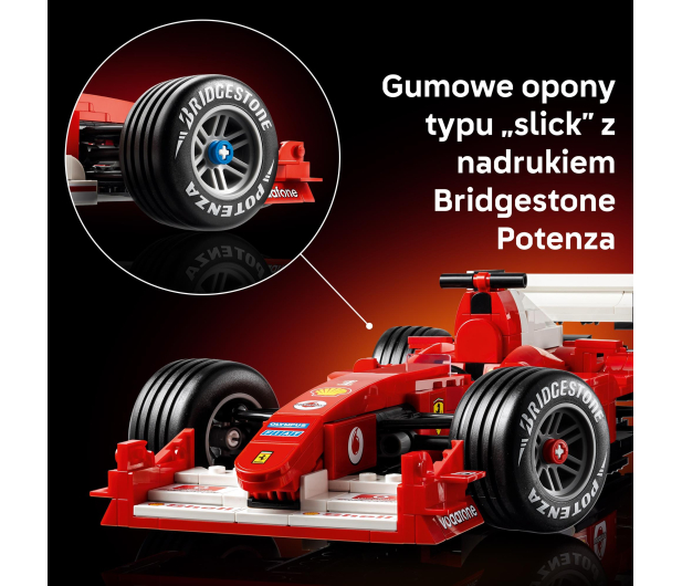 LEGO ICONS 11375 Ferrari F2004 i Michael Schumacher - 1489543 - zdjęcie 8
